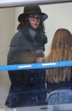 COURTNEY COX at LAX Airport in Los Angeles 12/29/2015