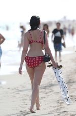 DAISY LOWE in Bikini on the Beach in Miami 12/30/2015