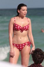 DAISY LOWE in Bikini on the Beach in Miami 12/30/2015