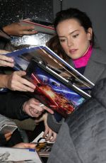 DAISY RIDLEY Arrives at Good Morning America in New York 12/002/2015