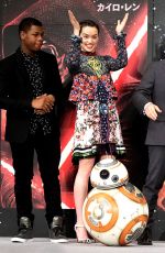 DAISY RIDLEY at Star Wars: Episode VII - The Force Awakens Photocall in Tokyo 12/11/2015