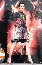 DAISY RIDLEY at Star Wars: Episode VII - The Force Awakens Photocall in Tokyo 12/11/2015