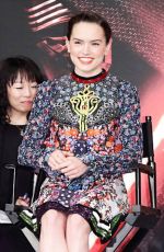 DAISY RIDLEY at Star Wars: Episode VII - The Force Awakens Photocall in Tokyo 12/11/2015