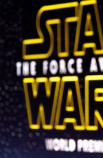 DAISY RIDLEY at Star Wars: Episode VII - The Force Awakens Premiere in Hollywood 12/14/2015