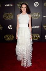 DAISY RIDLEY at Star Wars: Episode VII - The Force Awakens Premiere in Hollywood 12/14/2015