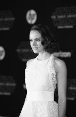 DAISY RIDLEY at Star Wars: Episode VII - The Force Awakens Premiere in Hollywood 12/14/2015