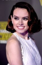 DAISY RIDLEY at Star Wars: Episode VII - The Force Awakens Premiere in Hollywood 12/14/2015
