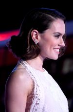 DAISY RIDLEY at Star Wars: Episode VII - The Force Awakens Premiere in Hollywood 12/14/2015