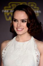 DAISY RIDLEY at Star Wars: Episode VII - The Force Awakens Premiere in Hollywood 12/14/2015