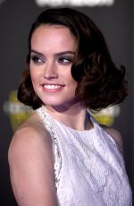 DAISY RIDLEY at Star Wars: Episode VII - The Force Awakens Premiere in Hollywood 12/14/2015