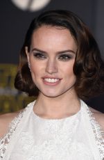 DAISY RIDLEY at Star Wars: Episode VII - The Force Awakens Premiere in Hollywood 12/14/2015