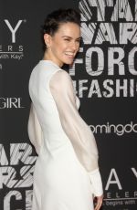 DAISY RIDLEY at Star Wars Force 4 Fashion Event in New York 12/02/2015