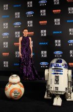 DAISY RIDLEY at Star Wars: The Force Awakens Fan Event in Shangahai 12/27/2015
