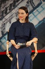 DAISY RIDLEY at Star Wars: The Force Awakens Photocall in Shangahai 12/28/2015