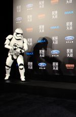 DAISY RIDLEY at Star Wars: The Force Awakens Premiere in Shangahai12/27/2015