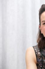 DAISY RIDLEY at Star Wars: The Force Awakens Press Conference in Los Angeles 12/04/2015