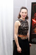 DAISY RIDLEY at Star Wars: The Force Awakens Press Conference in Los Angeles 12/04/2015