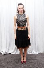 DAISY RIDLEY at Star Wars: The Force Awakens Press Conference in Los Angeles 12/04/2015