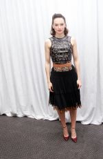 DAISY RIDLEY at Star Wars: The Force Awakens Press Conference in Los Angeles 12/04/2015