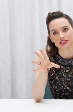 DAISY RIDLEY at Star Wars: The Force Awakens Press Conference in Los Angeles 12/04/2015