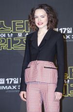 DAISY RIDLEY at Star Wars: The Force Awakens Press Conference in Seoul 12/09/2015
