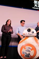 DAISY RIDLEY at Star Wars: The Force Awakens Press Conference in Shangahai 12/28/2015