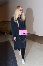 DAKOTA FANNING at Los Angeles International Airport 12/30/2015