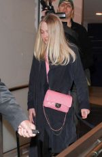 DAKOTA FANNING at Los Angeles International Airport 12/30/2015