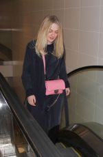 DAKOTA FANNING at Los Angeles International Airport 12/30/2015