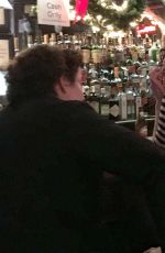 DAKOTA JOHNSON and Vito Schnabel at the White Horse Tavern in Manhattan 12/09/2015