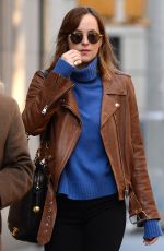 DAKOTA JOHNSON Leaves Her Apartment in New York 12/05/2015