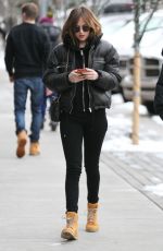DAKOTA JOHNSON Out and About in Aspen 12/19/2015