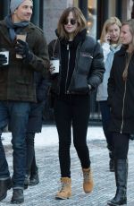DAKOTA JOHNSON Out and About in Aspen 12/19/2015