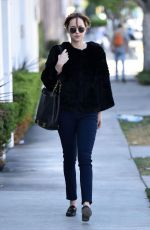 DAKOTA JOHNSON Out and About in Larchmont Village 12/01/2015