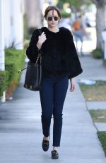 DAKOTA JOHNSON Out and About in Larchmont Village 12/01/2015