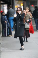 DAKOTA JOHNSON Out and About in New York 12/14/2015