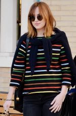 DAKOTA JOHNSON Shopping at Barneys New York in Beverly Hills 12/03/2015
