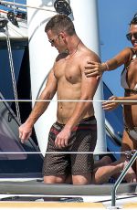 DANIELLE LLOYD in Bikini at a Boat in Barbados 12/16/2015