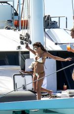 DANIELLE LLOYD in Bikini at a Boat in Barbados 12/16/2015