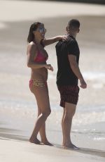 DANIELLE LLOYD in Bikini on the Beach in Barbados 12/14/2015