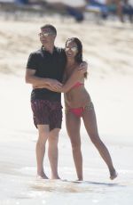 DANIELLE LLOYD in Bikini on the Beach in Barbados 12/14/2015