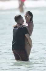 DANIELLE LLOYD in Bikini on the Beach in Barbados 12/14/2015