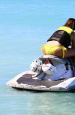 DANILLE LLOYD in Yellow Bikini at a Beach in Barbados 12/14/2015