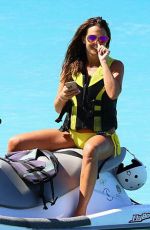 DANILLE LLOYD in Yellow Bikini at a Beach in Barbados 12/14/2015