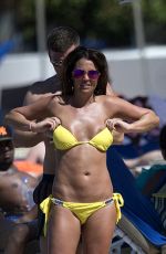 DANILLE LLOYD in Yellow Bikini at a Beach in Barbados 12/14/2015