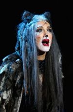 DELTA GOODREM Performs at Cats Media Call in Melbourne 12/17/2015