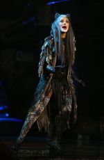 DELTA GOODREM Performs at Cats Media Call in Melbourne 12/17/2015