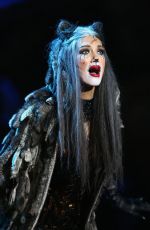 DELTA GOODREM Performs at Cats Media Call in Melbourne 12/17/2015