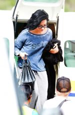 DEMI LOVATO Arrives in St. Barts 12/15/2015