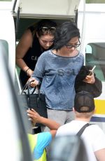DEMI LOVATO Arrives in St. Barts 12/15/2015